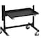 Irsg Folding Work Table 20" x 40" x 39 1/2"H with black bottom shelf FTW-30A4-S30 - alternate 2